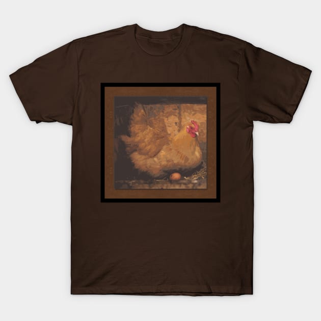 Perfect Chicken Brown T-Shirt by ArtticArlo